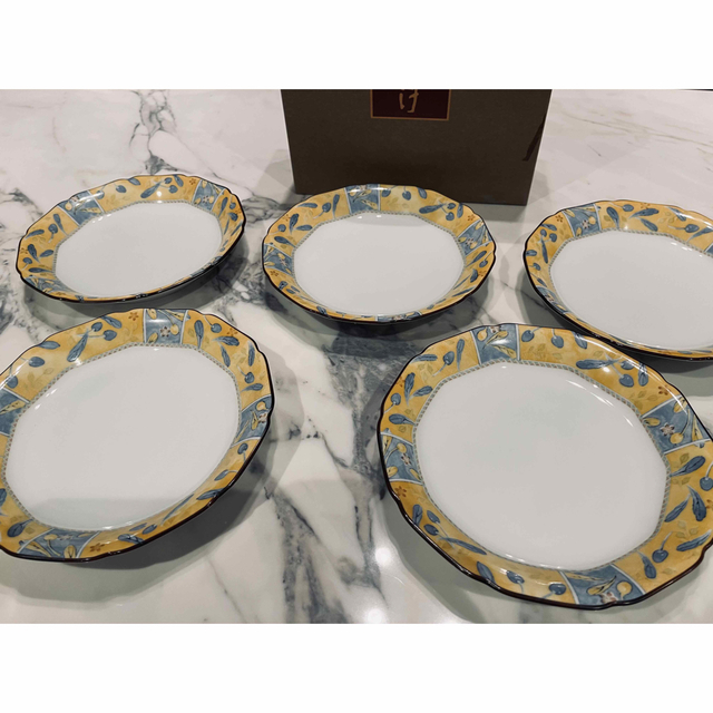 Noritake(ノリタケ)の【未使用品】乃りたけ　プレート　取り皿　18cm 深山吹　5枚セット インテリア/住まい/日用品のキッチン/食器(食器)の商品写真