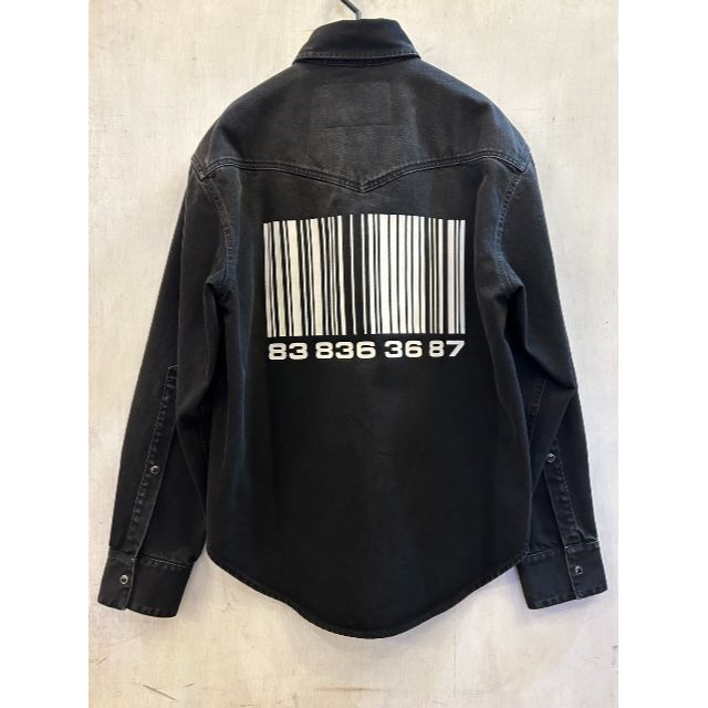 新品未使用 22AW VTMNTS デニムシャツ VETEMENTS