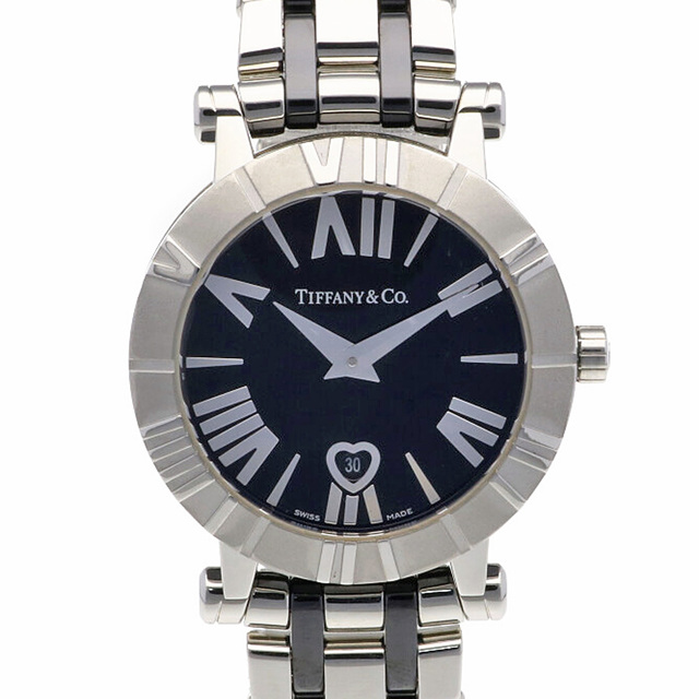 あすつく】 Tiffany & 中古 ステンレススチール 腕時計 アトラス