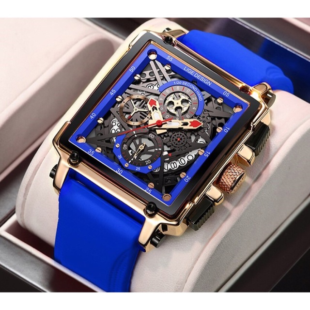 日本未入荷★新品★メンズ腕時計！クロノグラフ 黒❤️G-SHOCKファンに人気
