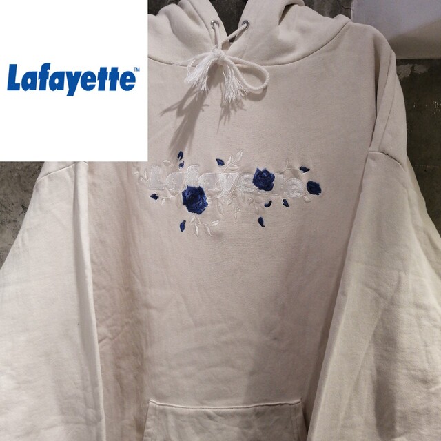 【2XLサイズ　センター刺繍】lafayette ブルーローズ　薔薇　パーカー メンズのトップス(パーカー)の商品写真