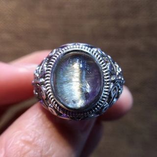 ⭐︎【高級】プラチナタイチンルチルクォーツ リング s925の通販 by