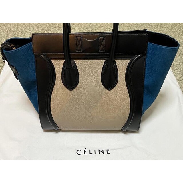 限定カラー 美品 CELINEセリーヌ ラゲージ ミディアムショッパー-