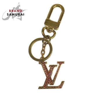 ルイヴィトン(LOUIS VUITTON)の美品 LOUIS VUITTON ルイヴィトン ポルトクレ・LVギヨーシュ ゴールド ピンク メタル M69557 キーホルダー キーリング キーチャーム レディース 400360 【中古】(キーホルダー)