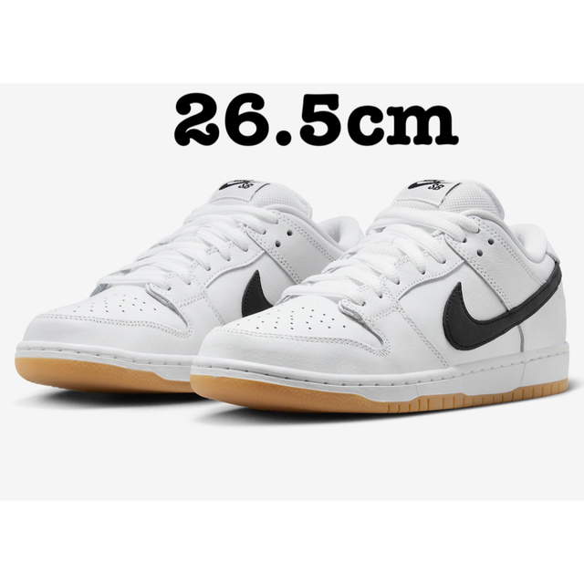 NIKE - 【26.5cm】Nike SB Dunk Low Pro White-Gumの通販 by コロコロ