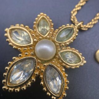 【希少・美品】クリスチャンディオール パール ストーン ゴールド ネックレス