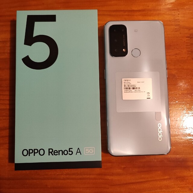 OPPO Reno5 A eSIM A103OP アイスブルーe.SIM対応 - スマートフォン本体