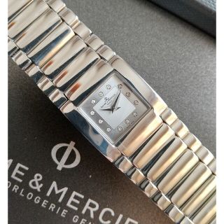 ボームエメルシエ(BAUME&MERCIER)のボーム&メルシー 美品 12Pダイヤモンド キャットウォーク レディースクォーツ(腕時計)