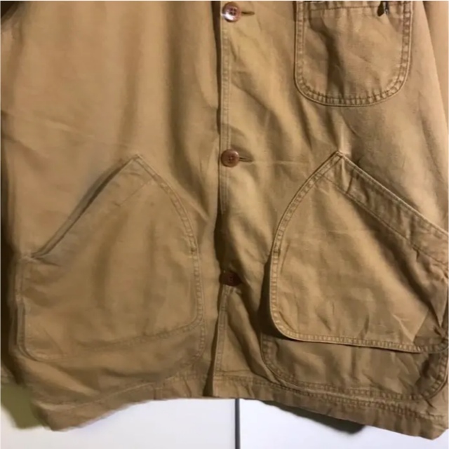 エルエルビーン ハンティングジャケット 裏地チェック 古着 ビンテージ