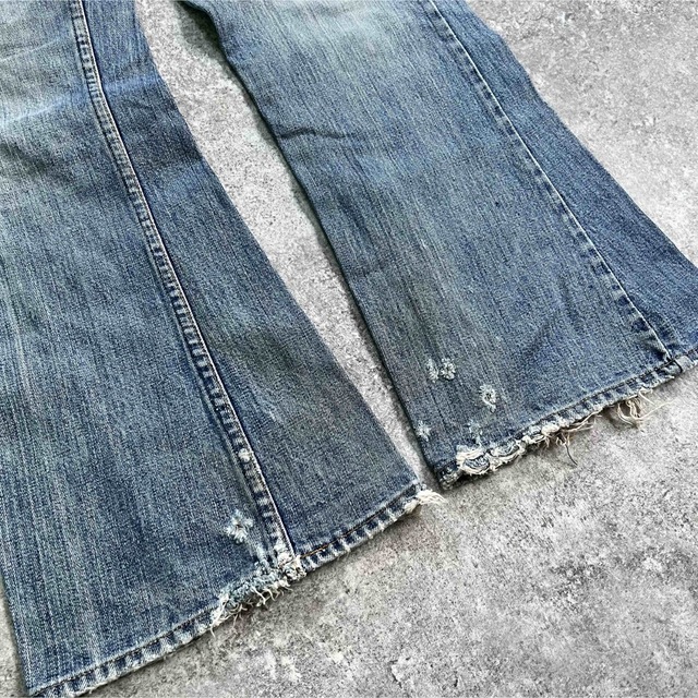 Levi's(リーバイス)の70s USA製 VINTAGE Levi's646 リーバイス　ダメージフレア メンズのパンツ(デニム/ジーンズ)の商品写真