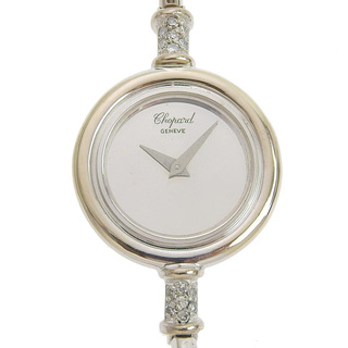 ショパール(Chopard)の【Chopard】ショパール ラウンド G30171 K18ホワイトゴールド×ダイヤモンド シルバー 手巻き レディース シルバー文字盤 腕時計(腕時計)