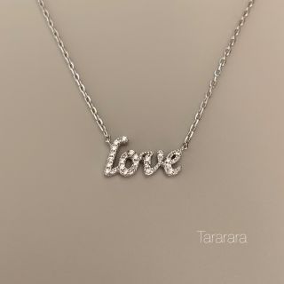 1点のみ‼️●silver925 cz Love necklace●金アレ対応(ネックレス)