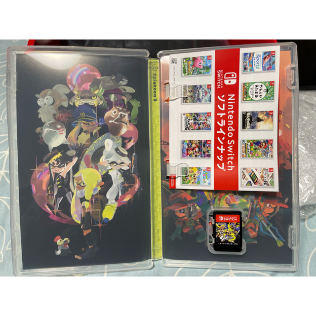 完美品】Nintendo Switch 有機ELモデル 本体 ネオン スプラ3-