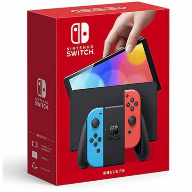 Nintendo Switch(ニンテンドースイッチ)の【完美品】Nintendo Switch 有機ELモデル 本体 ネオン  エンタメ/ホビーのゲームソフト/ゲーム機本体(家庭用ゲーム機本体)の商品写真