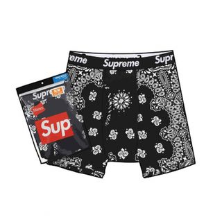 シュプリーム(Supreme)のSupreme/Hanes Bandana Boxer Brief”Black"(ボクサーパンツ)