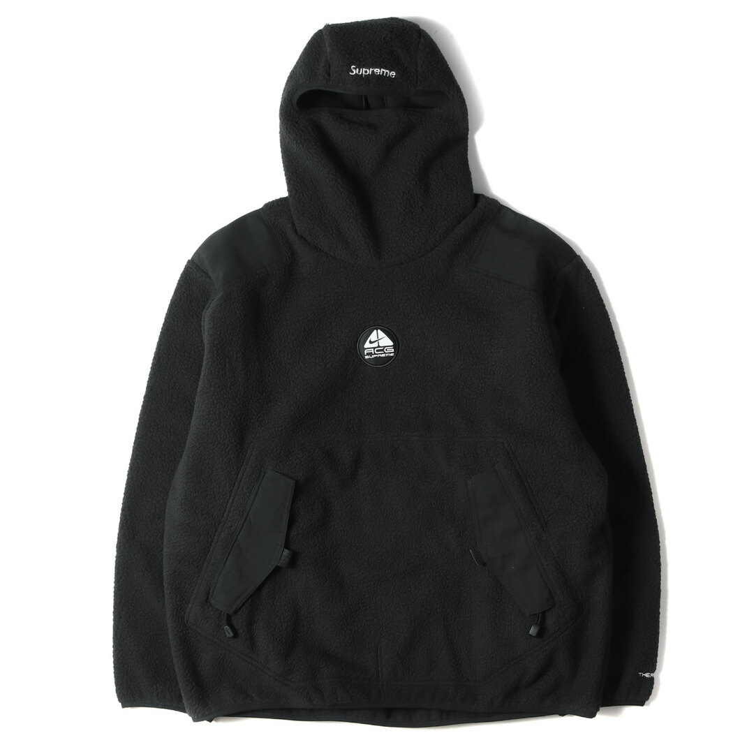 Supreme シュプリーム ジャケット NIKE ACG ナイキ フリースボア プルオーバージャケット パーカー NIKE ACG FLEECE PULLOVER 22AW ブラック 黒 L アウター ブルゾン コラボ【メンズ】