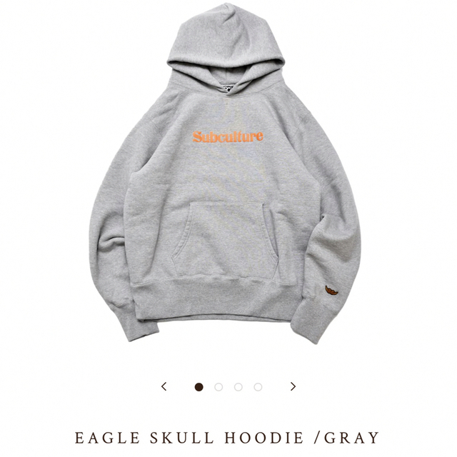 Supreme(シュプリーム)のSubculture  EAGLE SKULL HOODIE /GRAY メンズのトップス(パーカー)の商品写真