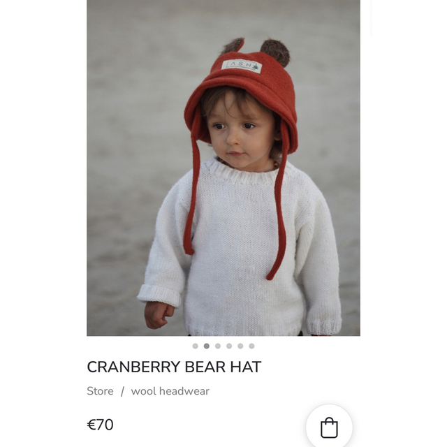 ash generation CRANBERRY BEAR HAT