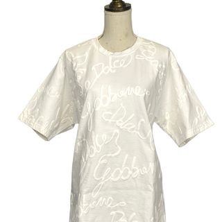 ドルチェアンドガッバーナ(DOLCE&GABBANA)の[USED/中古]DOLCE&GABBANA ドルチェアンドガッバーナ 半袖Ｔシャツ Tシャツ 白 ロゴ ドルガバ ｘｓ ホワイト 白 ホワイト コットン 中古 tdc-005209-4e(Tシャツ(半袖/袖なし))