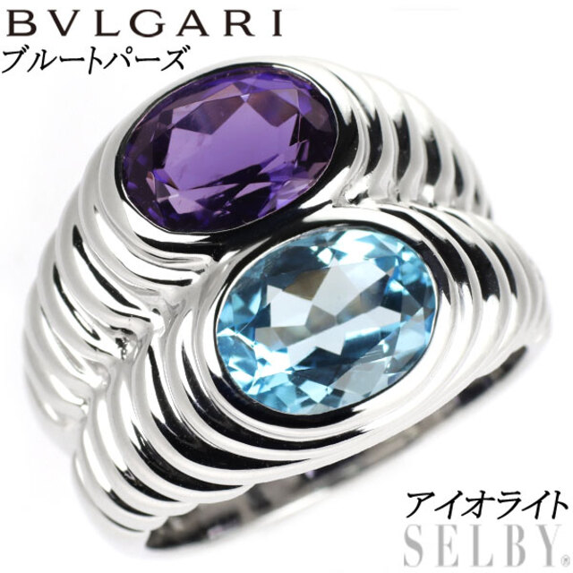 殿堂 ブルー K18WG ブルガリ - BVLGARI トパーズ ドッピオバチェラート ...