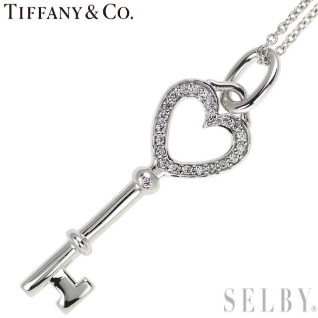 国産品 K18WG ティファニー - Co. & Tiffany ダイヤモンド ハートキー
