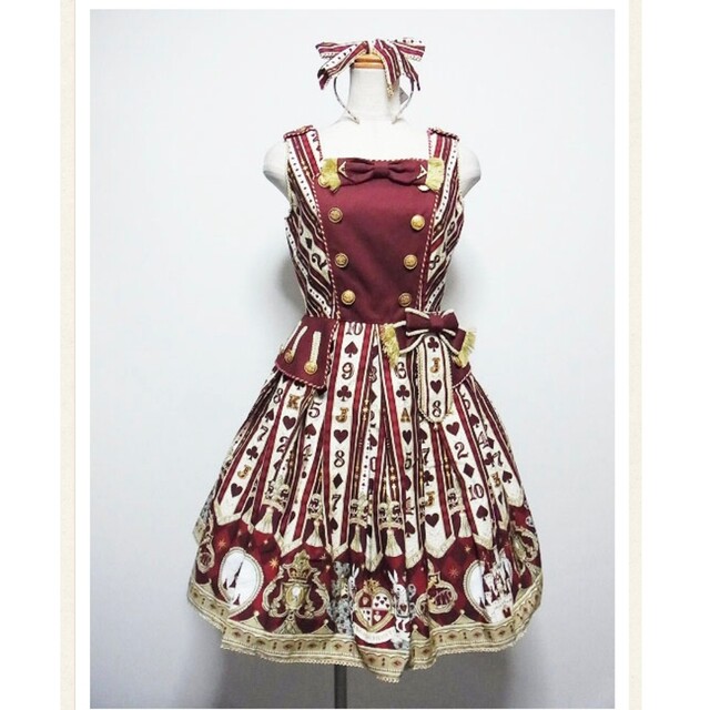 angelic pretty wonder queen ワイン セットスカート ...