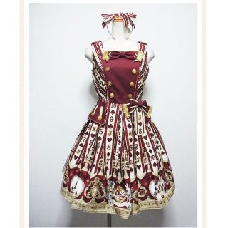 アンジェリックプリティー(Angelic Pretty)のangelic pretty wonder queen ワイン　セット(ひざ丈スカート)