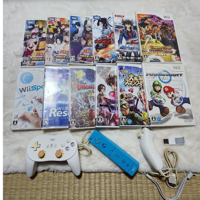 Wii まとめ売り!Wiiリモコン、クラシックコントローラー、ソフト、ヌンチャクセットの通販 by ひろきち 美品 Wii リモコン プラス クラシックコントローラーPRO セット