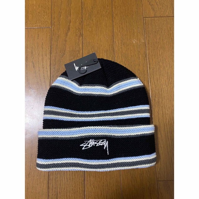 STUSSY ステューシー　ビーニー ニット帽 old stussy　ストライプ