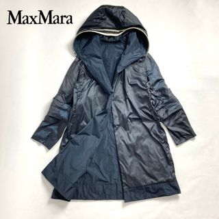 マックスマーラ(Max Mara)の希少　S MaxMara マックスマーラ　スプリングコート　ロングコート　装飾付(ロングコート)