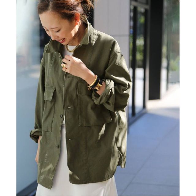 新品タグ付 ドゥーズィエムクラス military ミリタリーシャツジャケット-