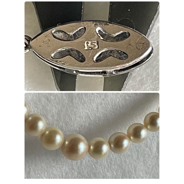 ビンテージ　あこや真珠ネックレス　8㎜　グラデーション レディースのアクセサリー(ネックレス)の商品写真