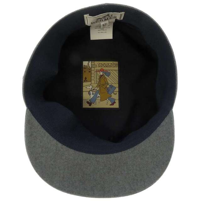 Hermèsエルメスキャスケット帽子ハットドーヴィル57カシミヤ黒57新品未