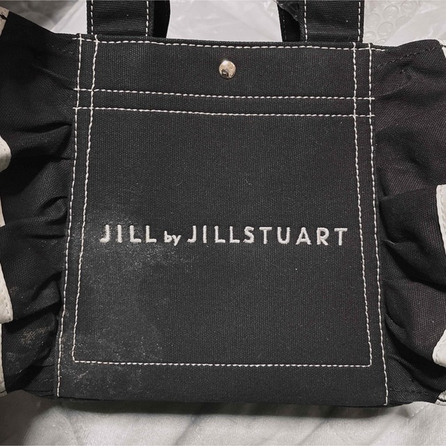 JILL by JILLSTUART フリルトートバッグ 小 黒