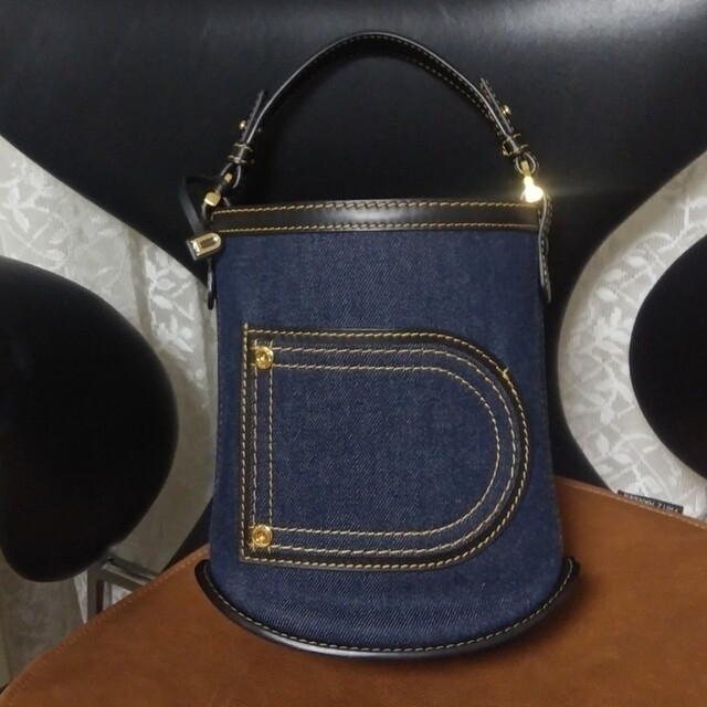 最終価格　DELVAUX 　デルヴォー　デニム ミニ バゲット　ピンミニ