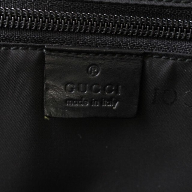 Gucci(グッチ)のグッチ GUCCI ボストンバッグ トートバッグ ナイロン レザー 黒 レディースのバッグ(ボストンバッグ)の商品写真