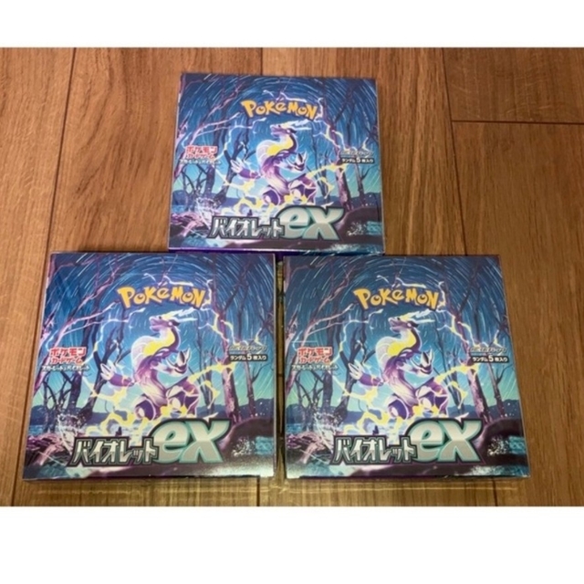 エンタメ/ホビーポケモンカード  バイオレットex　未開封シュリンク付き３BOX