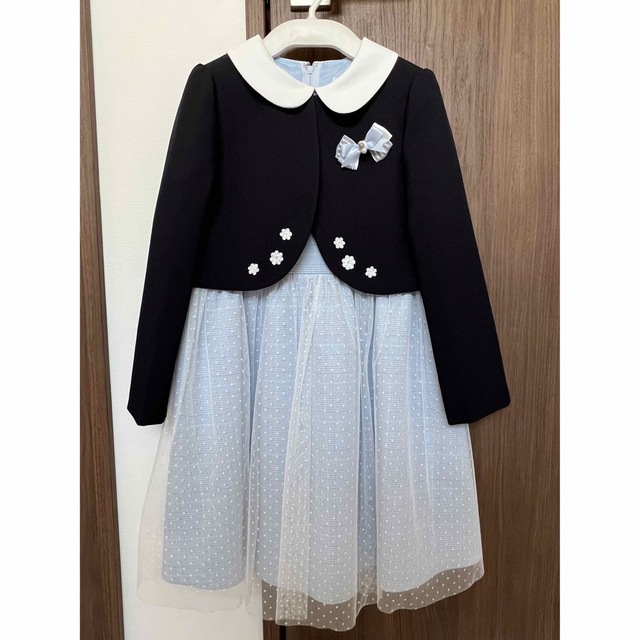 子供ワンピース　入学式 キッズ/ベビー/マタニティのキッズ服女の子用(90cm~)(ドレス/フォーマル)の商品写真