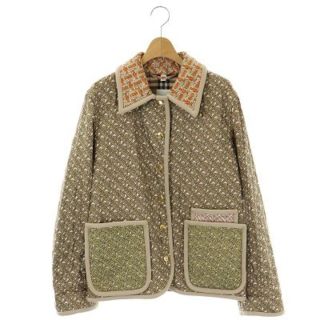 バーバリー(BURBERRY)のバーバリー シルク TBモノグラム ノバチェック キルティング ジャケット(その他)