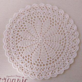 ハンドメイド❀レース編み　ドイリー❀no.1(インテリア雑貨)