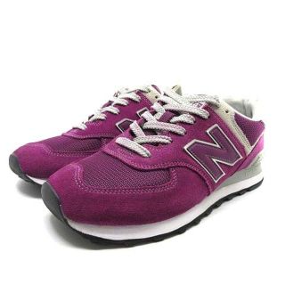 ニューバランス(New Balance)のニューバランス ML574ETN スエード スニーカー シューズ パープル 紫(スニーカー)