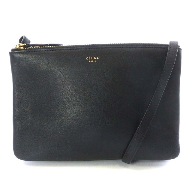 再入荷！】 celine - 165113ETA 黒 トリオスモール ファイロ