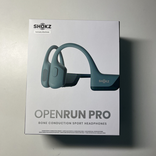 完品 Shokz 骨伝導イヤホン OPENRUN PRO ブルー