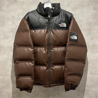 ザノースフェイス(THE NORTH FACE)の【激レア】400枚限定 THE NORTH FACE レザー ヌプシ ブラウン(ダウンジャケット)