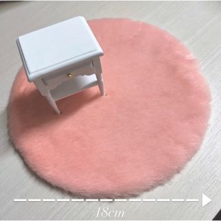 ‪꒰新品꒱‬ミニチュア 欧米風 カーペット ファーマット♡(ミニチュア)