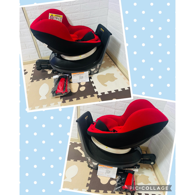 combi(コンビ)の【☆極美品☆】コンビ☆チャイルドシート☆クルムーヴ☆ISOFIX☆回転式☆新生児 キッズ/ベビー/マタニティの外出/移動用品(自動車用チャイルドシート本体)の商品写真