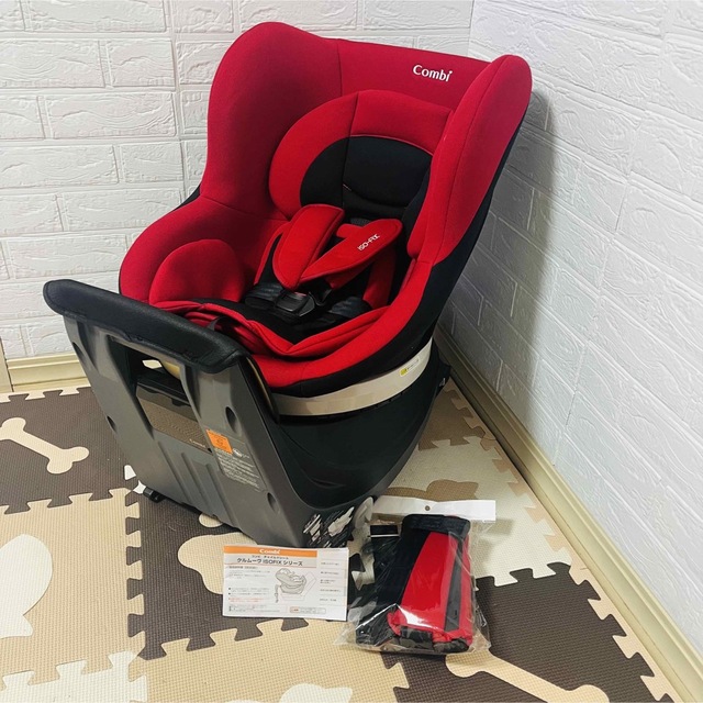 combi(コンビ)の【☆極美品☆】コンビ☆チャイルドシート☆クルムーヴ☆ISOFIX☆回転式☆新生児 キッズ/ベビー/マタニティの外出/移動用品(自動車用チャイルドシート本体)の商品写真