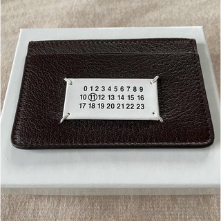マルタンマルジェラ(Maison Martin Margiela)の新品 メゾン マルジェラ カレンダータグ カードケース 財布 ダークブラウン(折り財布)