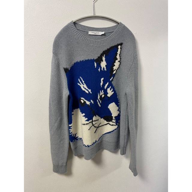 メゾンキツネ ニット ビッグ グレー M | www.jarussi.com.br