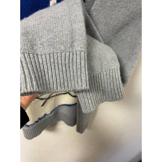 メゾンキツネ ニット ビッグ グレー M | www.jarussi.com.br